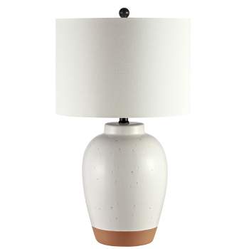 Portcia Table Lamp - Speckled Ivory Glaze - Safavieh.