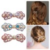Unique Bargains Women's Hair Clips Accessories Hair Barrettes Sparkly Bling Rhinestones Hairpins 3 Pcs - 2 of 4