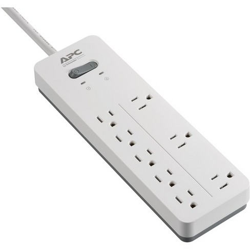 Apc By Schneider Electric Surgearrest Home Office 8 Outlet Surge Suppressor Protector 8 X Nema 5 15r 2160 J 1 V Ac Input Target