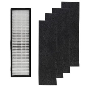 Filter-Monster – Replacement HEPA Filter with 4 Carbon Pre-Filters Set, 1 HEPA and 4 Carbon Filter Pack - Compatible with GermGuardian Air Purifier - 1 of 4