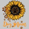 Men's Design By Humans Mother's Day Dog Mom Sunflower Paw By dodorindesign T-Shirt - 2 of 2