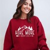 Simply Sage Market Women's Graphic Sweatshirt Hike More Worry Less - 2 of 3