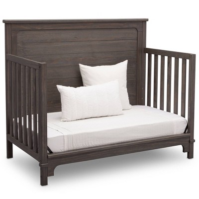 Rustic Gray Pine 4-in-1 Convertible Baby Crib