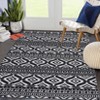 Machine Washable Area Rugs Ultra Thin Boho Vintage Geometric Throw Rugs Non Slip Foldable Floor Cover Stain Resistant Indoor Carpet - 2 of 4