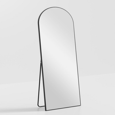 Dovelina Loebel Solid Wood Arch Wall Mirror