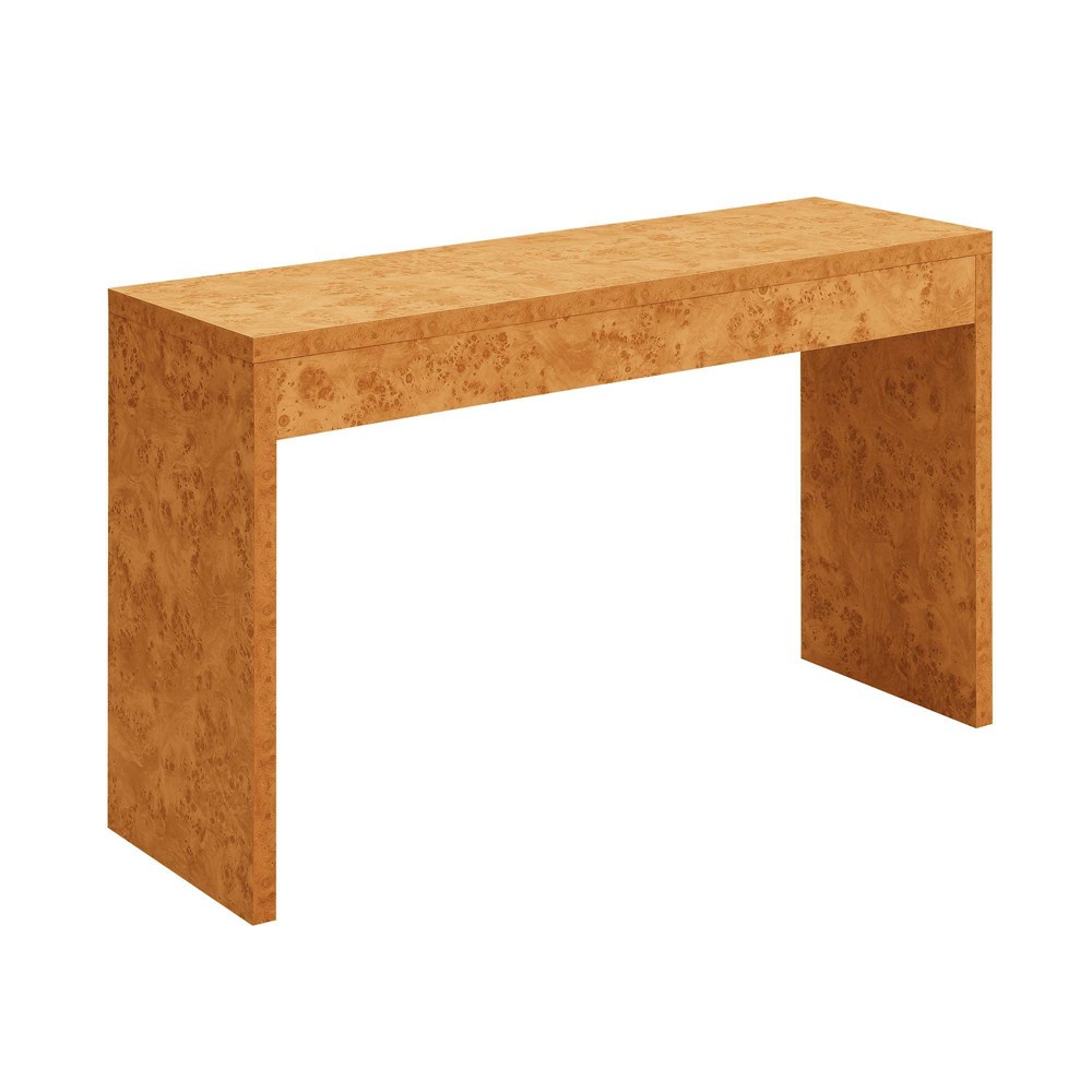 Breighton Home Northfield Hall Console Table/Desk in Light Burl
