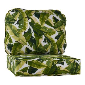 2-Piece Deep Seat Outdoor Cushion Set - 1 of 4