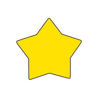Creative Shapes Etc. Star Large Notepad, 5" x 7", 50 Sheets (Pack of 6)