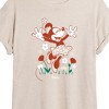 Women's - Disney - Minnie Flowers Oversized Graphic T-Shirt - 2 of 4