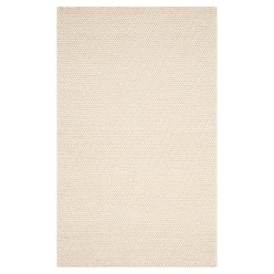 Ivory Solid Tufted Area Rug - (5
