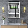Aris LED Medicine Cabinet with Mirror, Recessed/ Wall Mounted Bathroom Cabinet, Dimmable, 3-Mode Light, Anti-Fog, Adjustable Shelves, White - 4 of 4