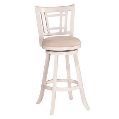 Photo 1 of 25" Fairfox Swivel Counter Height Barstool White/Ecru - Hillsdale Furniture

