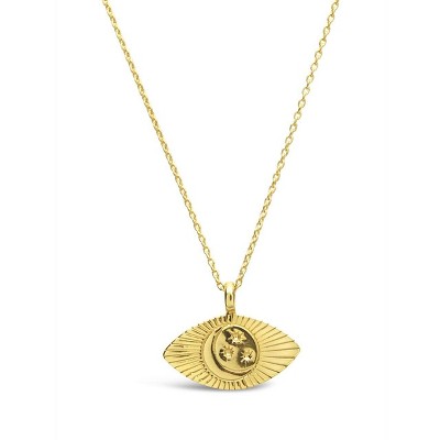 SHINE by Sterling Forever Sterling Silver Starry Nights Eye Pendant Necklace