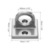 Unique Bargains Metal Rope Barriers Wall Ceiling Mount Pad Eye Plate U Hooks - 2 of 4