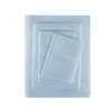 Badgley Mischka Twin 3pc 300TC Tencel Sheet Set Light Blue: 100% Cotton, Includes 1 Pillowcase & Canvas Construction - 2 of 3