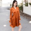 Anna-Kaci Women's Tiered A-Line Dress with Long Sleeves and Smocked Cuffs - 3 of 4