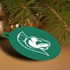 Illinois Wesleyan University Primary Logo Aluminum Holiday Christmas Tree Ornament  3.0" (7.6 cm) x 3.37" (8.6 cm) - 4 of 4