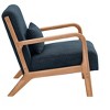 Maliang Wooden Lounge Chair, Green Patio Accent Chairs For Indoor & Outdoor Use - 3 of 4