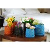 SpassWay 8" Dia Outdoor Indoor Ceramic Planter Pot Decorative Planter with Drainage Hole Patio Flower Pot - 4 of 4