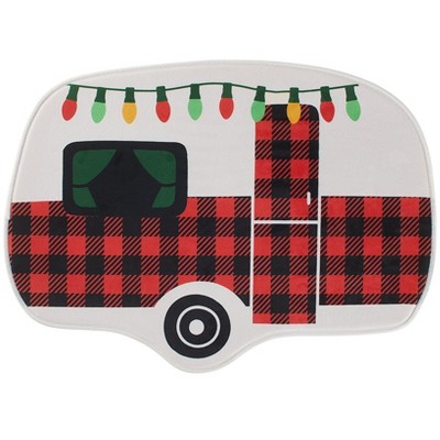The Lakeside Collection Christmas Camper Bath Collection - Bath Rug