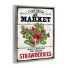 Stupell Industries Farm Fresh Strawberries Black Framed Floater Canvas Wall Art - 3 of 4