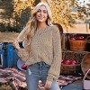 Women's Rainbow Pom Pom Drop Sleeve Sweater - Cupshe - 4 of 4