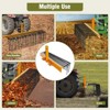 TROPOW Pine Straw Rake, Coil Spring Tines Durable Powder Coated Steel Tow Behind Landscape Rake with 3 Point Hitch Receiver Attachment Fit - 4 of 4