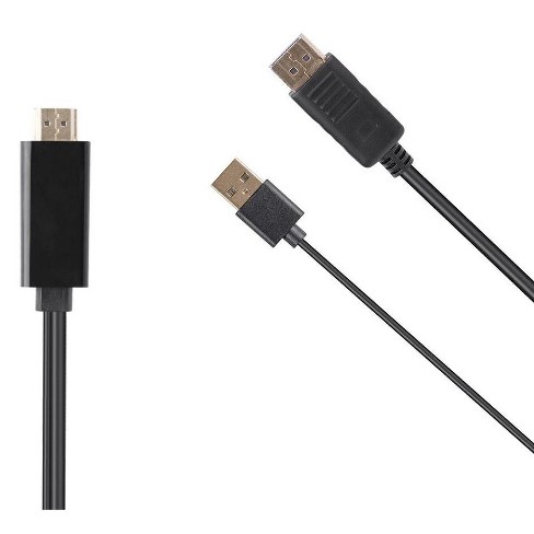 Alarmerend vanavond prijs Monoprice Hdmi To Displayport 1.2a Cable - 6 Feet | 4k@60hz, For Blu-ray  Disc Player / Video Game Console / Apple Tv / Laptop Computer And More :  Target