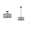Homestock Gwen Transitional 3 Light Rubbed Bronze Semi-Flush Ceiling Fixture 16" Wide - 2 of 4