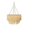 15" Round Metal and Shell Flush Mount Ceiling Light, Wall Sconce - 4 of 4