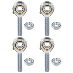 Unique Bargains Self-Lubricating Thread Steel Jam Nuts Rod End Bearings 4 Pcs - 1 of 4