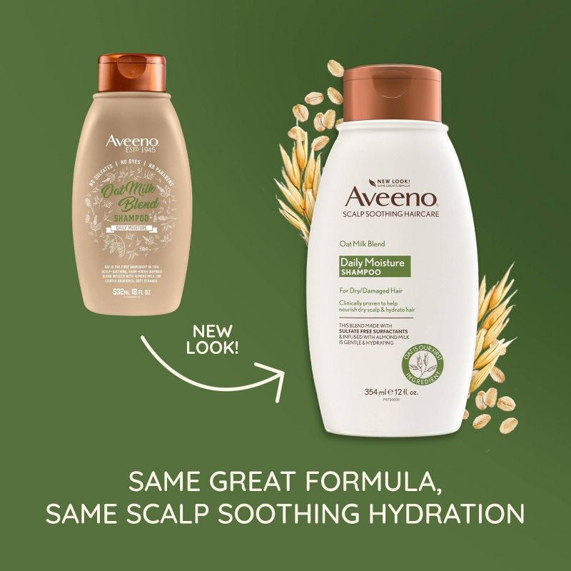 Aveeno Scalp Soothing Oat Milk Blend Shampoo - 12 fl oz, 4 of 14