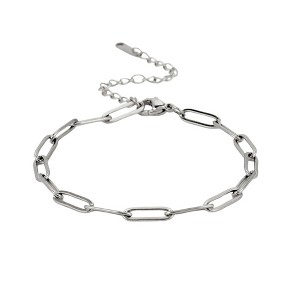 Paperclip Chain Necklace or Bracelet for Women or Men Stainless Steel Ginger Lyne Collection - 1 of 4