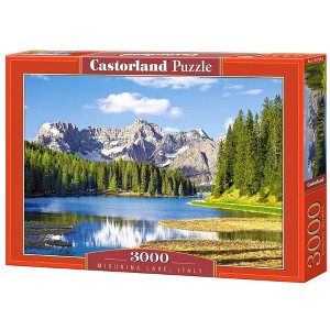 3000 Piece Jigsaw Puzzle, Misurina Lake, Italy, Mountain landscape, Italian Alps, Charming view, Adult Puzzle, Castorland C-300198-2 - 1 of 4