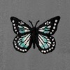 Dalix Butterfly Embroidered Fleece Cropped Hoodie Pullover Relaxed Fit Womens - 2 of 4