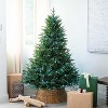 HomeStock  6ft PreLit Full Classic Fir Artificial Christmas Tree with 300 Warm Clear lights with Ornament, Decorative X-Mas Tree - 2 of 4