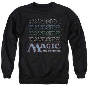 Magic The Gathering Retro Logo Repeat Adult Crewneck Sweatshirt - 1 of 4