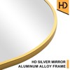 PexFix 21 in. W. x 64 in. H Full Length Arched Free Standing Body Mirror Metal Framed Wall Mirror Large Floor Mirror in Gold - 4 of 4