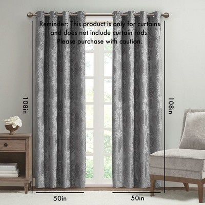 MAYEERTY Only 1 Pc Panel Polyoni Pintuck Curtain Panel