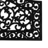Northlight Black Scroll Design Outdoor Doormat 18" x 30" - 4 of 4