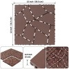 Syemin Carpet Tiles 44PCS Stone Style Patio Deck Tiles, Decking Tiles Floor Tile Indoor for Porch Poolside Balcony Backyard, Brown, 12"*12"*0.8" - 3 of 4