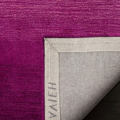 Handmade Tufted Pink Wool & Viscose Blend Area Rug - 3'6" x 5'6"