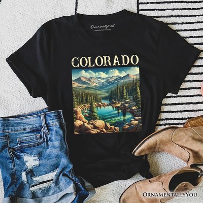 Vintage Colorado State Wilderness T-Shirt, Alpine Lake Tee and Rocky Mountains Keepsake Souvenir | OrnamentallyYou