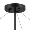 Possini Euro Design Mariner Modern Ceiling Light Semi Flush Mount Fixture 17 1/4" Wide Black 3-Light White Drum Shade for Bedroom Kitchen Living Room - 3 of 4
