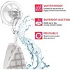 Munora Heavy-Duty Clear Reusable Suction Cup Hooks - Waterproof Vacuum Seal for Kitchen Bathroom Window Decor, 4-Pack - 2 of 2