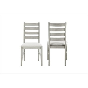 New Classic Furniture, Furniture Pascal Wood Dining Chair in Driftwood (Set of 2) - 1 of 1