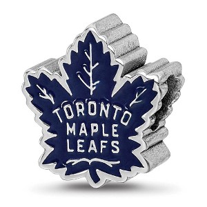 Black Bow Jewelry Sterling Silver Toronto Maple Leafs NHL Bead Charm - 1 of 4