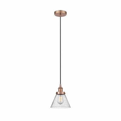 Cone - 1 Light Mini Pendant In Industrial Style-9.75 Inches Tall and 7.75 Inches Wide
