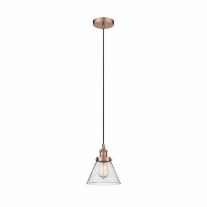 Cone - 1 Light Mini Pendant In Industrial Style-9.75 Inches Tall and 7.75 Inches Wide - 1 of 1