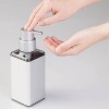 iDESIGN Metro Ultra Rustproof Aluminum Soap Dispenser Pump Square Silver: Hand Wash, Sink Caddy, Kitchen Storage, 3x8x3 - 4 of 4